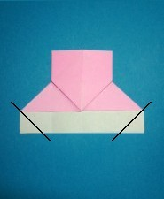 ハート01の手紙の折り方12