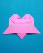 ハート02の手紙の折り方17